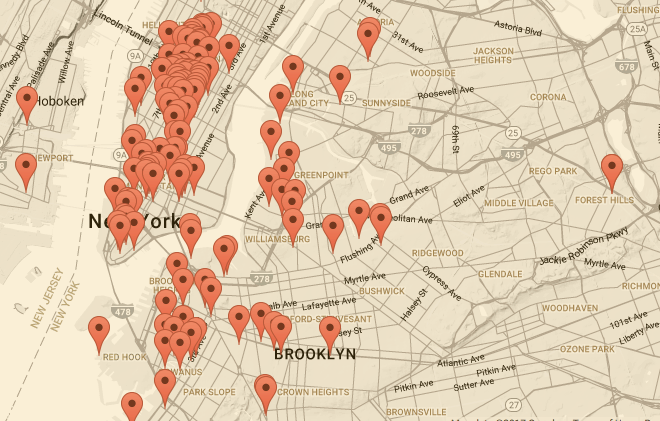 Coworking map